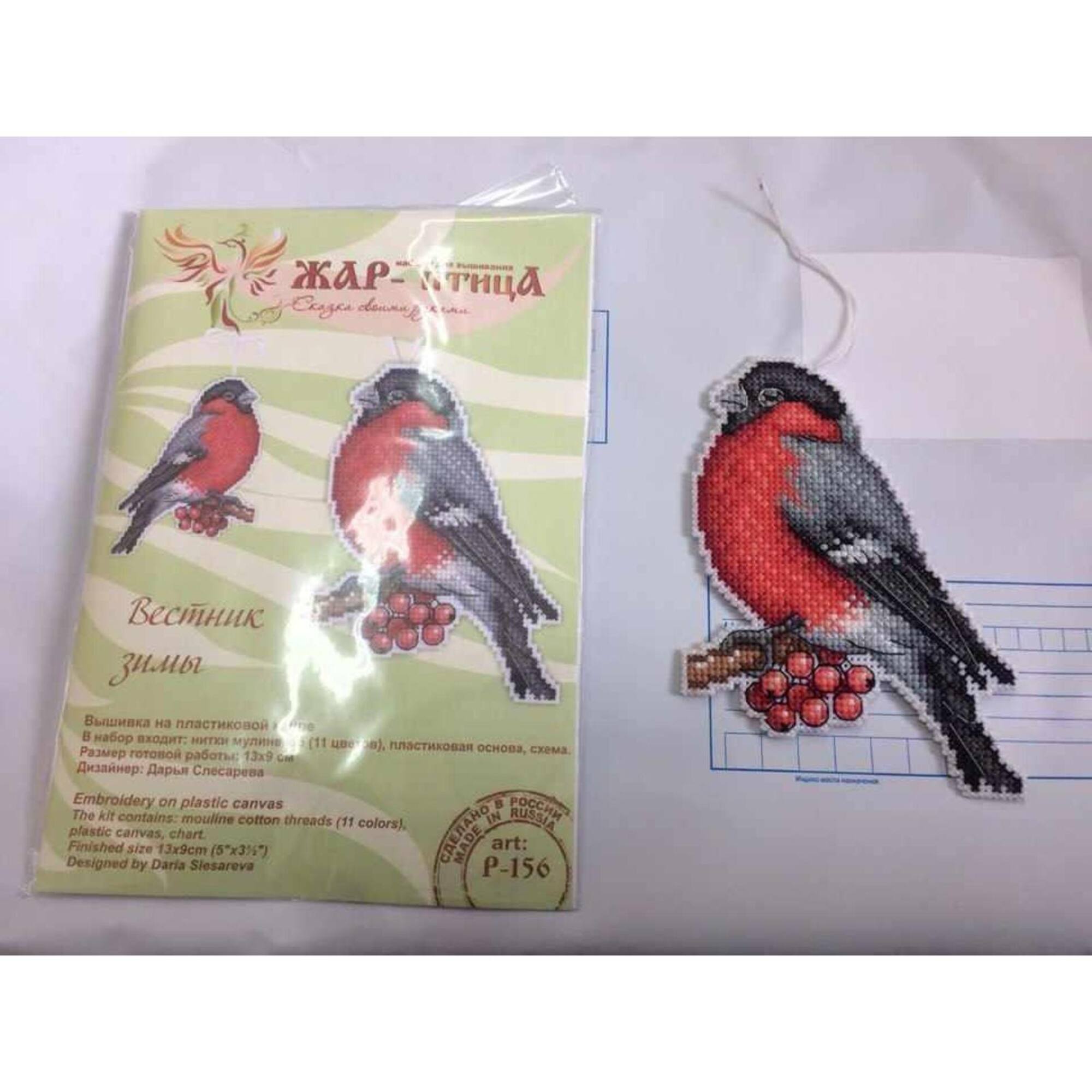 MP Studia Winter Messenger Plastic Canvas Counted Cross Stitch Kit